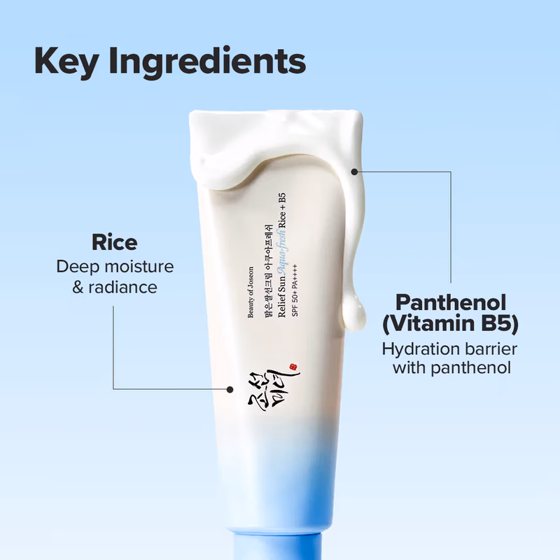 Beauty of Joseon - Relief Sun Aqua - Fresh Add SPF 50+ PA++++ Rice + B5