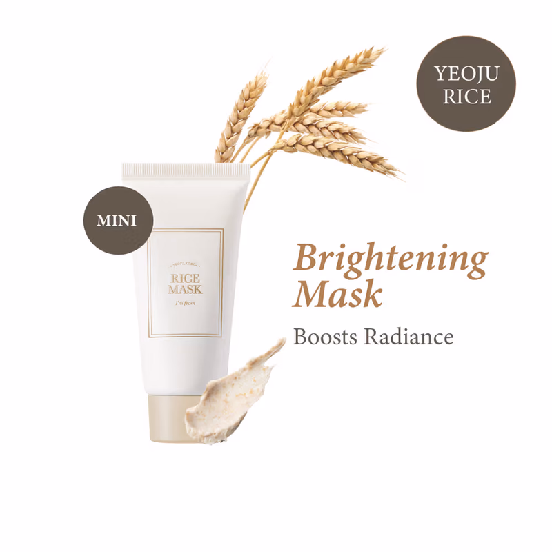 I'm From - Rice Mask - Brightening & Gentle Exfoliating Korean Face Mask,