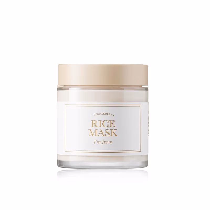 I'm From - Rice Mask - Brightening & Gentle Exfoliating Korean Face Mask, Minimizes Enlarged Pores