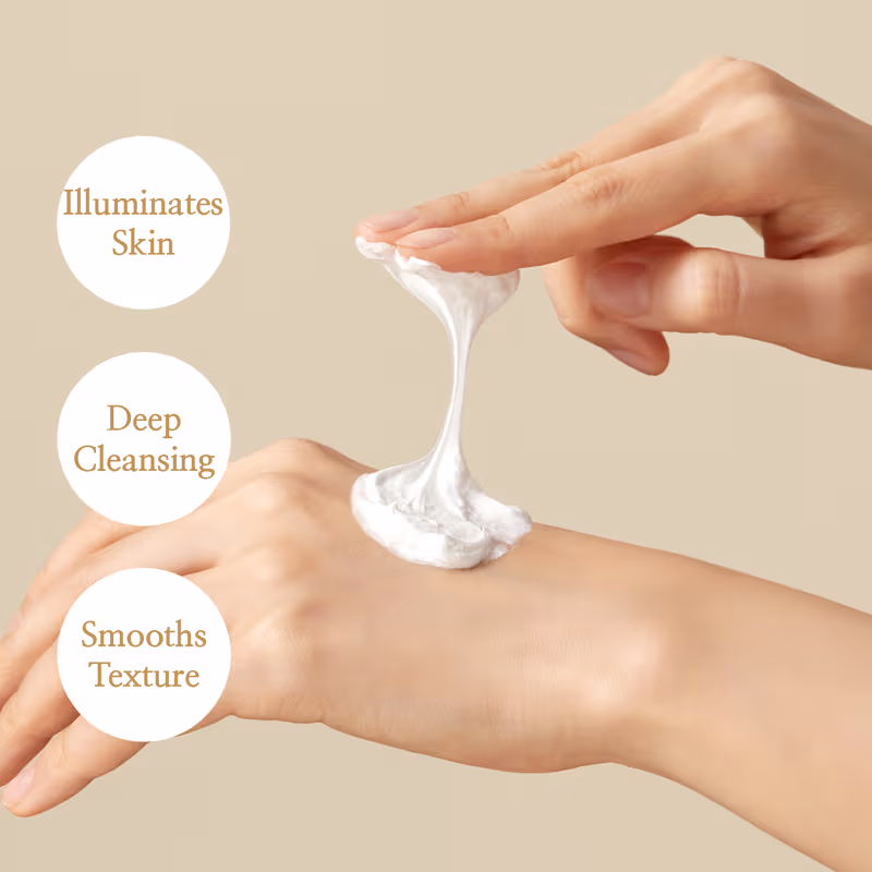 I'm From - Rice Whip Facial Cleanser - Brightening Korean Rice Cleanser, AHA, BHA, Dry & Dull Skin