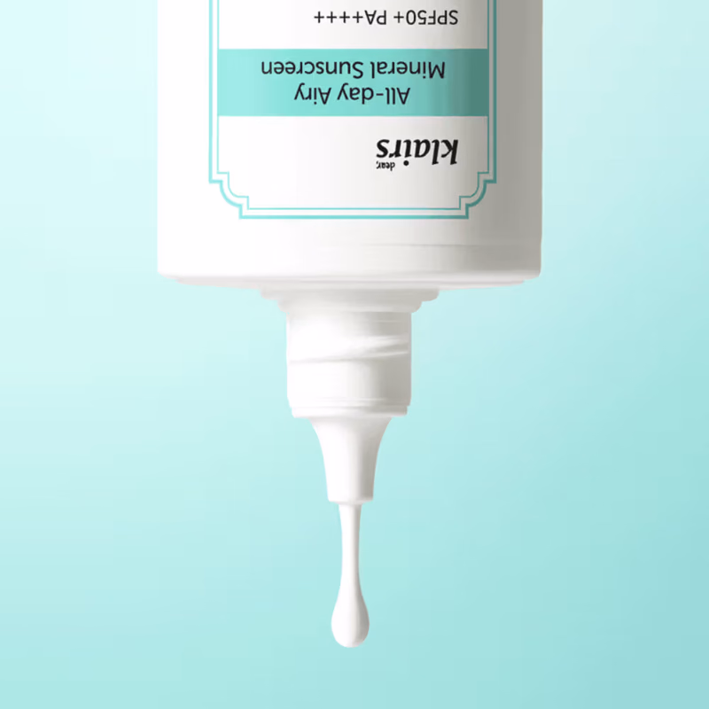 Klairs - All-Day Airy Mineral Sunscreen - SPF50+ PA++++ with Zinc For Acne Prone & Sensitive Skin