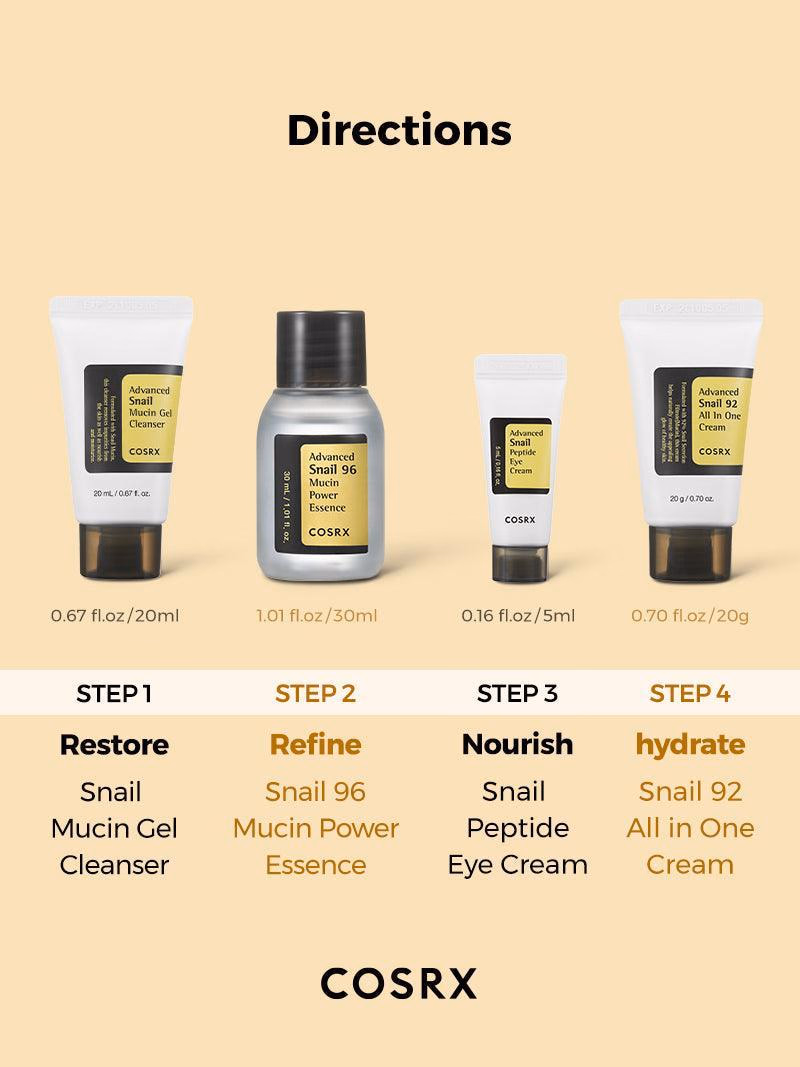 COSRX - ALL ABOUT SNAIL KIT 4-step