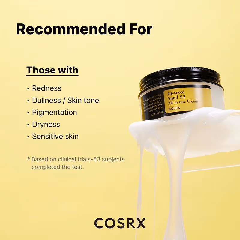 COSRX - Advanced Snail Mucin 92 - All In One Cream with Hyaluronic Acid
