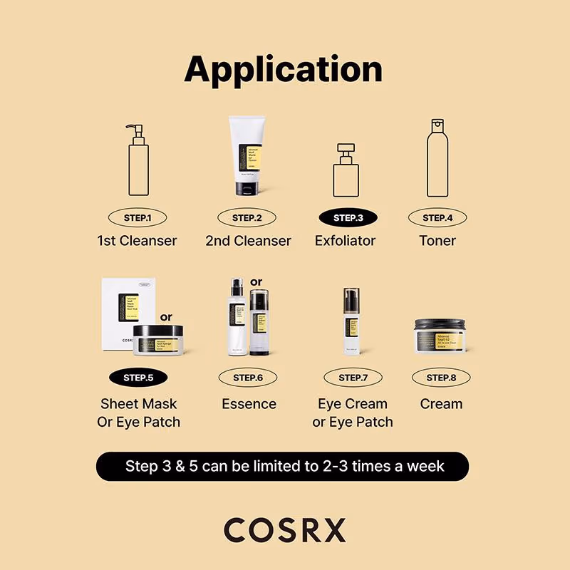 COSRX - Advanced Snail Mucin 92 - All In One Cream with Hyaluronic Acid