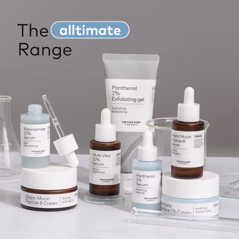 The Face Shop - Alltimate Panthenol 2% Exfoliating Gel - Korean Cleansing Scrub with AHA, BHA, LHA, PHA