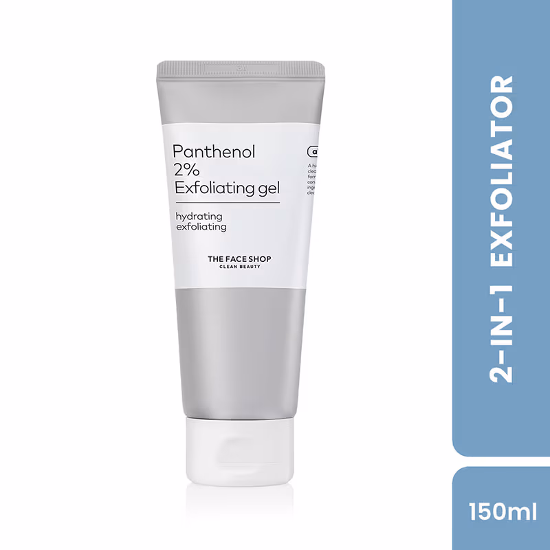 The Face Shop - Alltimate Panthenol 2% Exfoliating Gel - Korean Cleansing Scrub with AHA, BHA, LHA, PHA