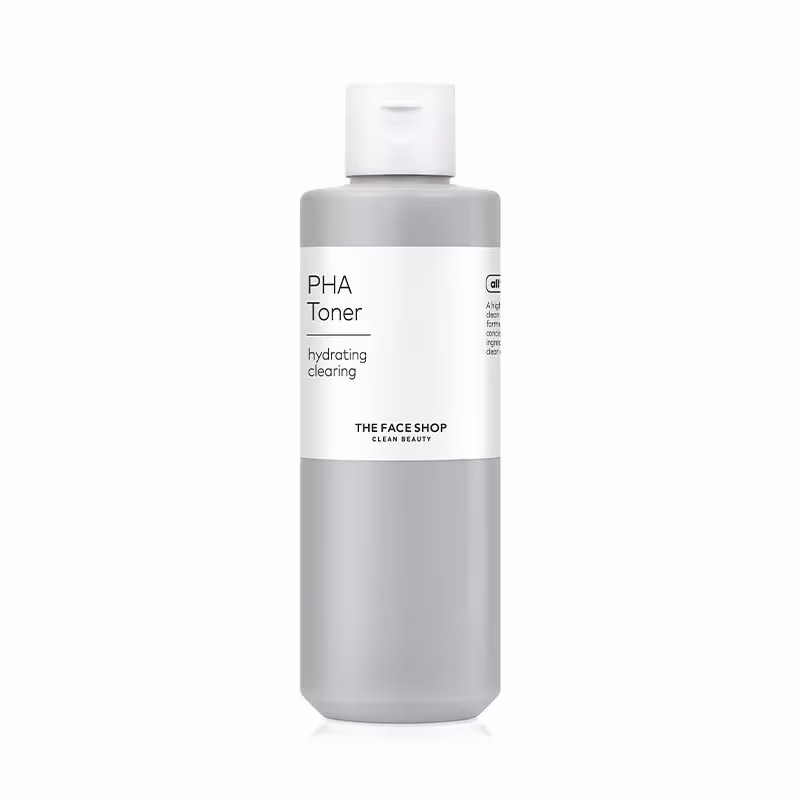 The Face Shop - PHA Toner with Hyaluronic Acid ΓÇô Liquid Exfoliant & Hydrates Skin to Improve Texture