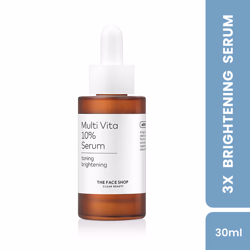 The Face Shop - Alltimate Multi Vita 10% Serum - Vitamin C Brightening & Illuminating Korean Skincare