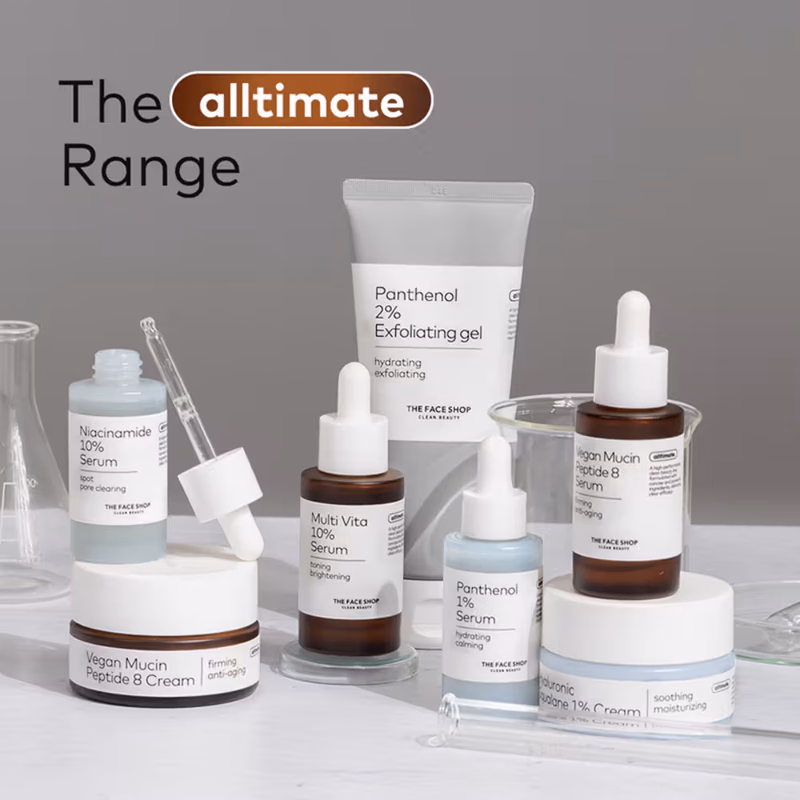 The Face Shop - Alltimate Multi Vita 10% Serum - Vitamin C Brightening & Illuminating Korean Skincare