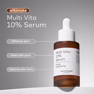 The Face Shop - Alltimate Multi Vita 10% Serum - Vitamin C Brightening & Illuminating Korean Skincare