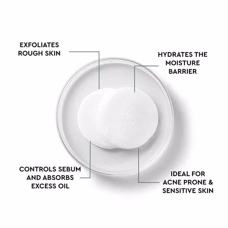 The Face Shop - Tea Tree Korean Toner Pads - with AHA, Salicylic Acid (BHA) & PHA for Acne & Oily Skin