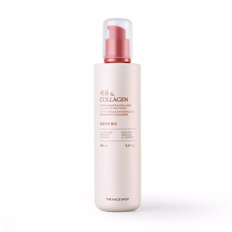 The Face Shop - Collagen & Pomegranate Korean Toner - with Hyaluronic Acid - Best in Anti Aging