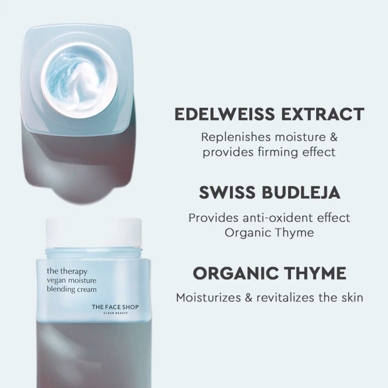 The Face Shop - The Therapy Vegan Moisture Blending Cream