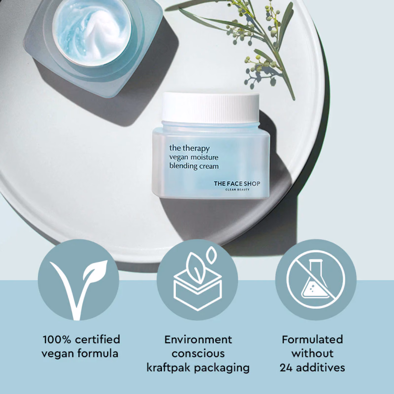 The Face Shop - The Therapy Vegan Moisture Blending Cream