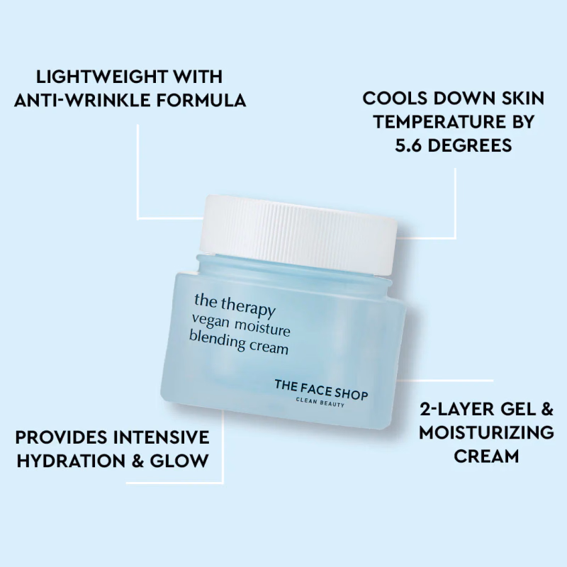 The Face Shop - The Therapy Vegan Moisture Blending Cream