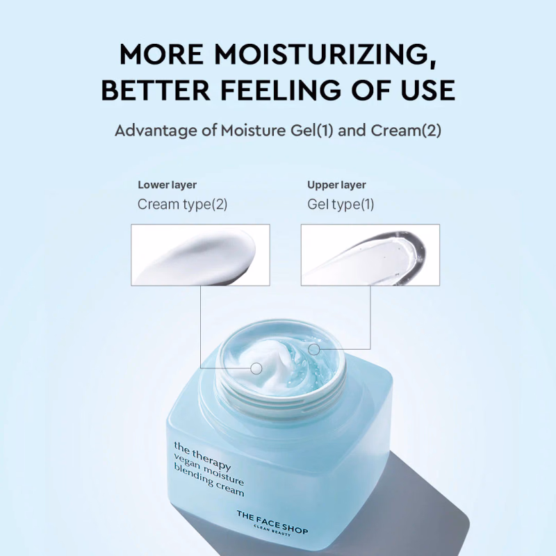 The Face Shop - The Therapy Vegan Moisture Blending Cream