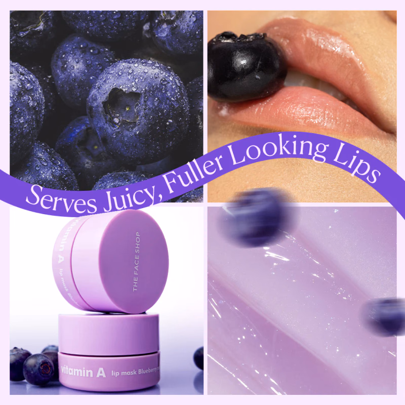 The Face Mask - Vitamin A lip mask Blueberry