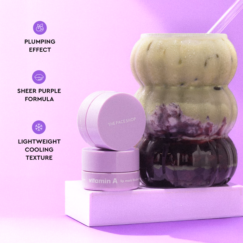 The Face Mask - Vitamin A lip mask Blueberry