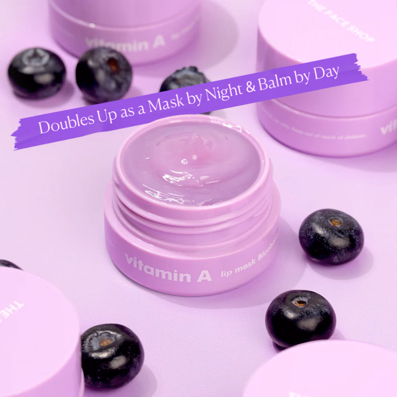 The Face Mask - Vitamin A lip mask Blueberry