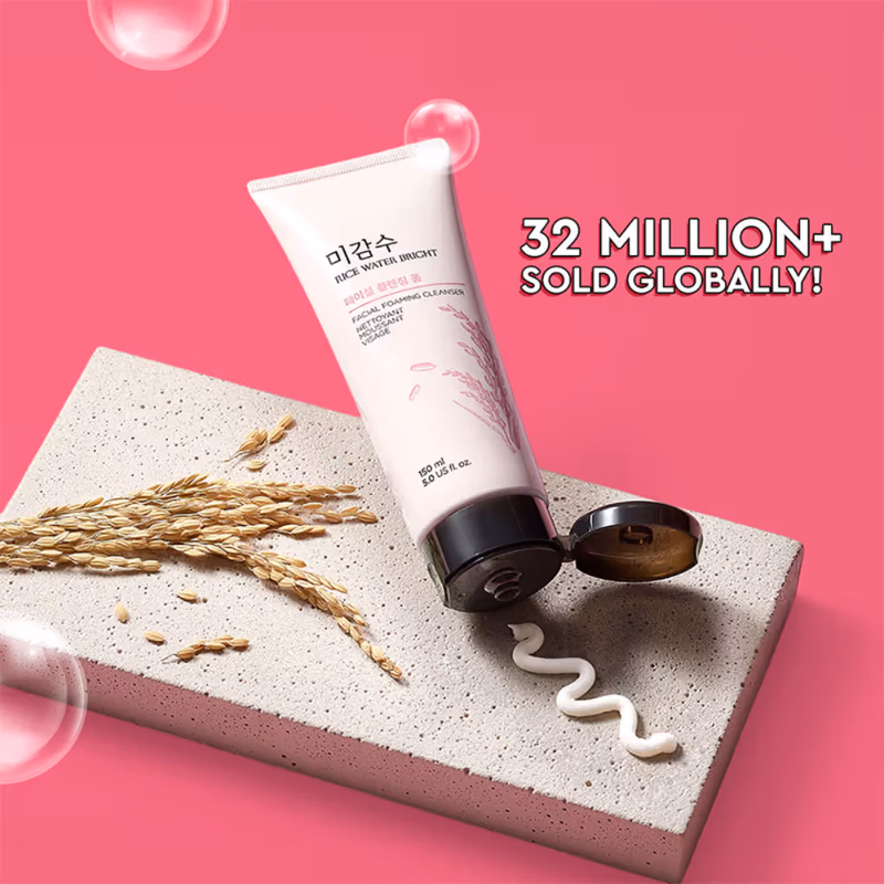 The Face Shop - Rice Water Bright Korean Cleanser -  Face Wash for Even Tone & Glowing Skin