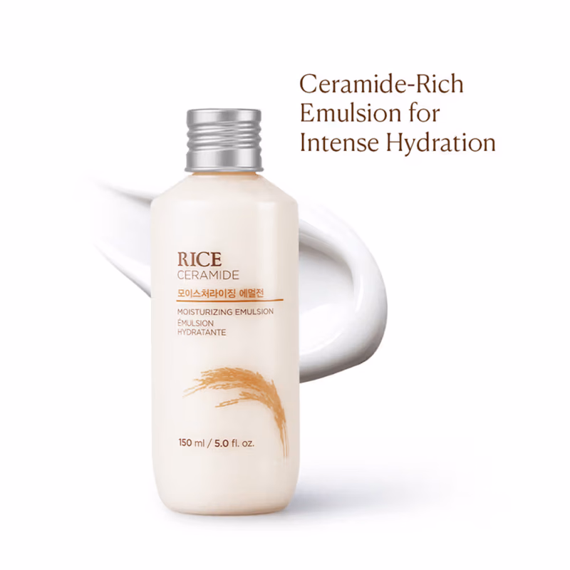 The Face Shop - Ceramide & Rice Emulsion - Brightening Moisturizer for Dull & Dry Skin