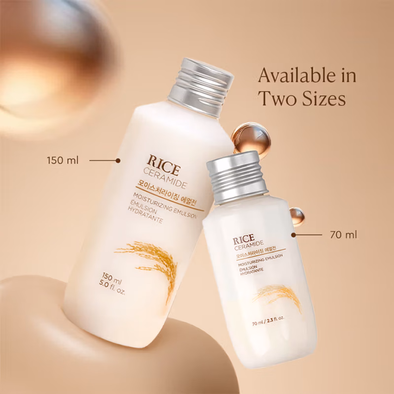 The Face Shop - Ceramide & Rice Emulsion - Brightening Moisturizer for Dull & Dry Skin