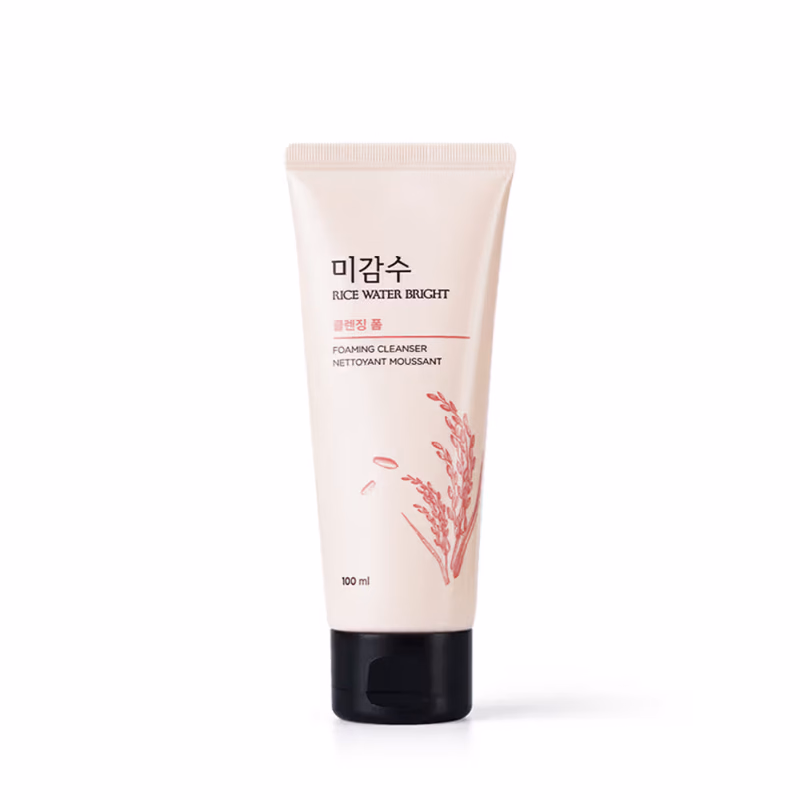 The Face Shop - Rice Water Bright Korean Cleanser - Best Face Wash for Even Tone & Glowing Skin