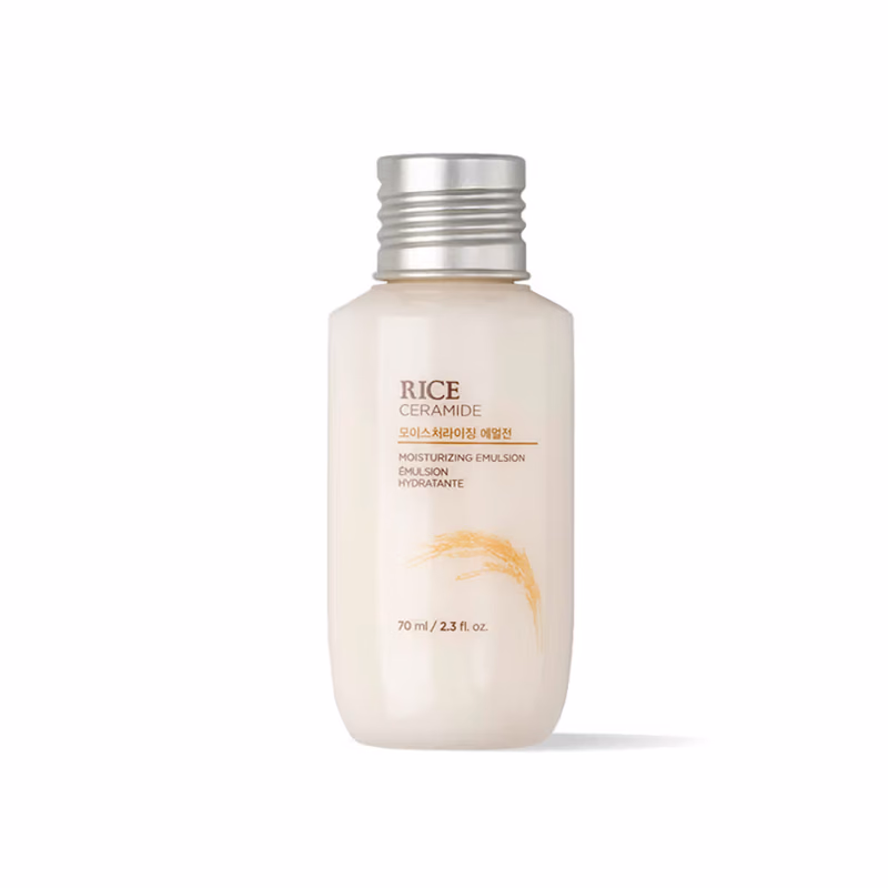 The Face Shop - Ceramide & Rice Emulsion - Barrier Repair Brightening Moisturizer for Dull & Dry Skin
