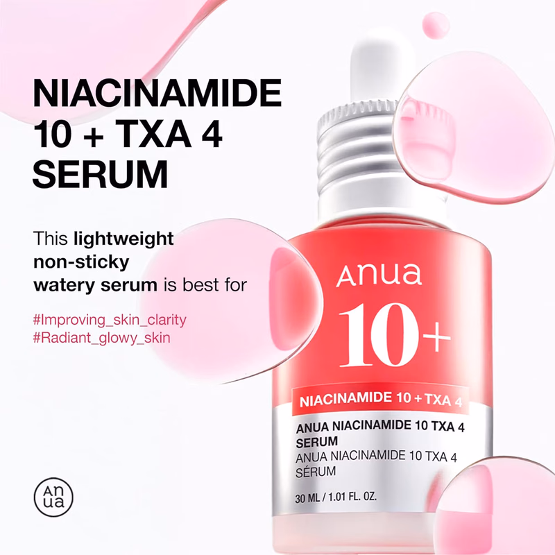 Anua - Niacinamide 10 Txa 4 Serum, - Brightening Korean Serum For Dark Spots & Hyperpigmentation