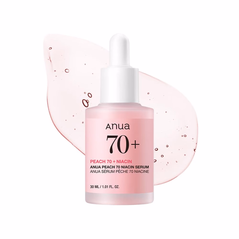 Anua - Peach 70 Niacin Serum - with 5% Niacinamide for Glass Skin, Brightens Skin & Minimizes Pores