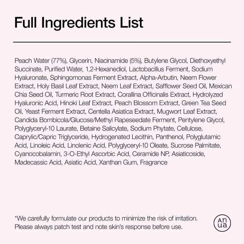 Anua - Peach 70 Niacin Serum - with 5% Niacinamide for Glass Skin, Brightens Skin & Minimizes Pores