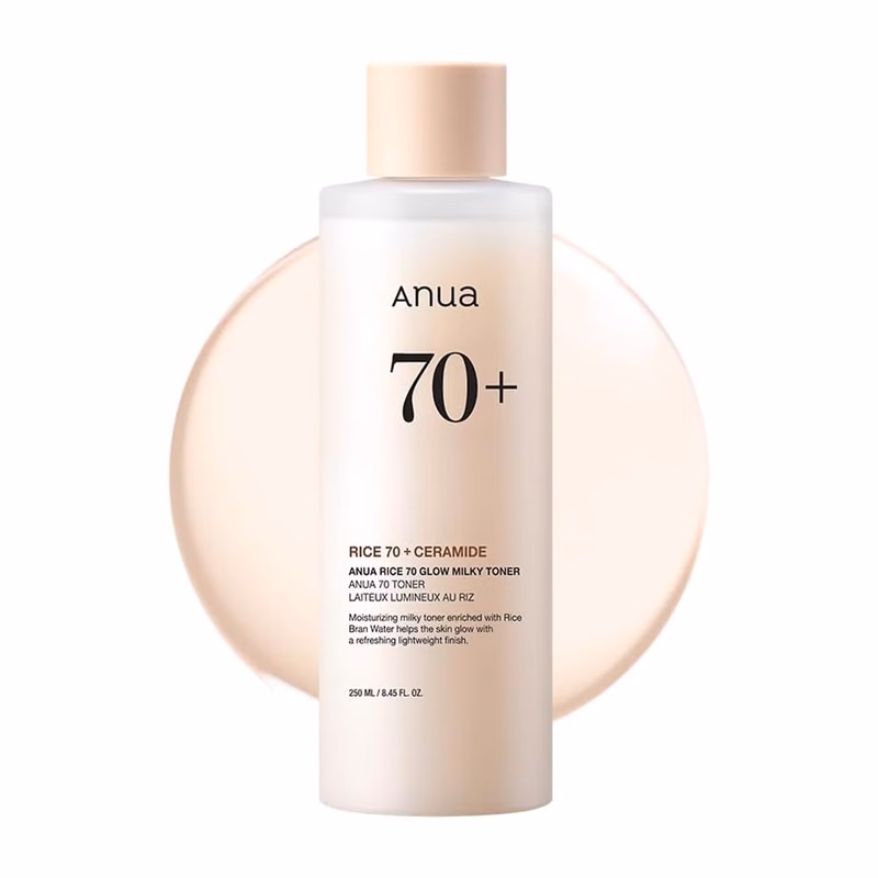 Anua - Rice 70 Glow Milky Toner - with Niacinamide & Ceramide