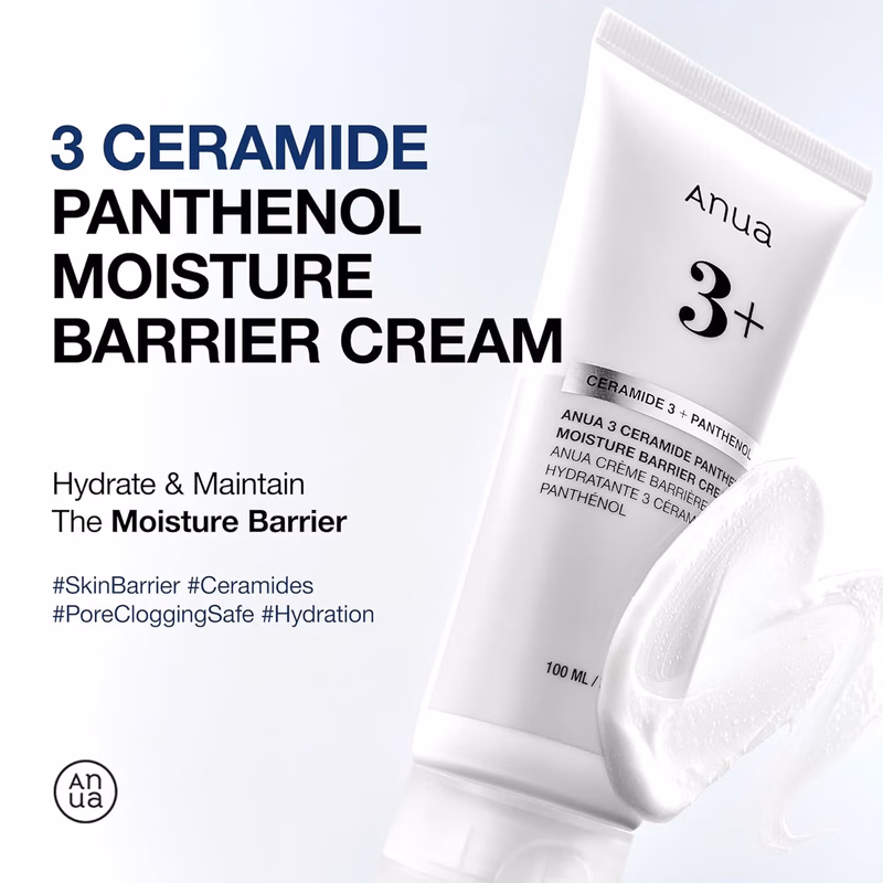 Anua - 3 Ceramide + Panthenol - Moisture Barrier Cream with Hyaluronic Acid,