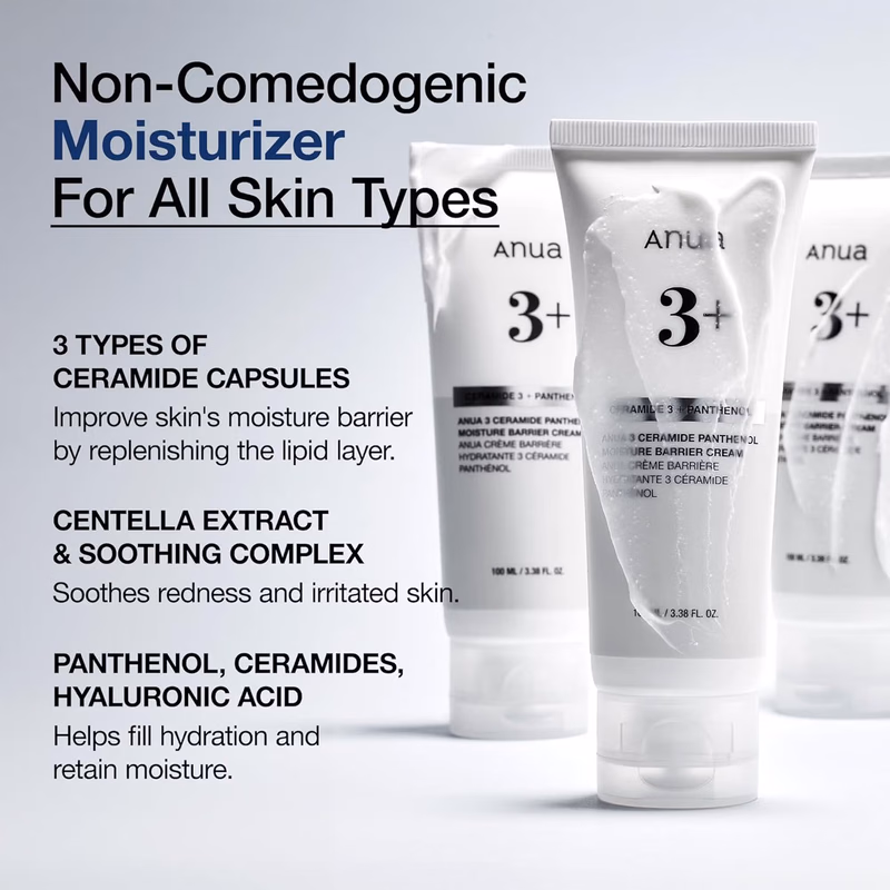 Anua - 3 Ceramide + Panthenol - Moisture Barrier Cream with Hyaluronic Acid,