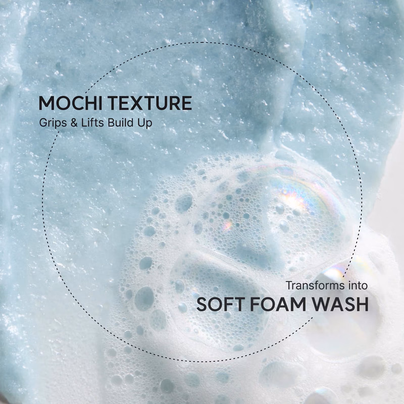 Arencia - Fresh Blue Hyssop - Rice Mochi Cleanser - Gentle Exfoliating Pore Care Korean Double Cleanser