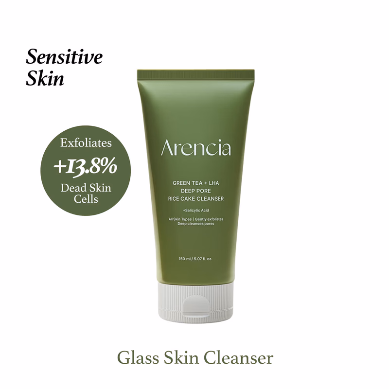 Arencia - Green Tea + LHA Deep Pore Rice Cake Cleanser