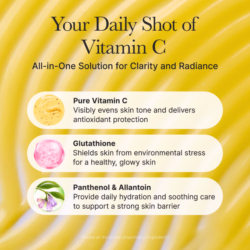 Arencia - Vitamin C Booster - Shot Serum with 5% Dual Vitamin C + Glutathione For Dark Spot Care