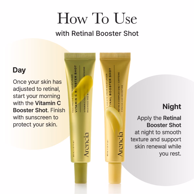 Arencia - Vitamin C Booster - Shot Serum with 5% Dual Vitamin C + Glutathione For Dark Spot Care