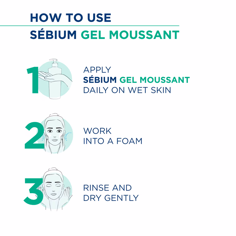 Bioderma - Cleanser - Sebium Gel Moussant - Acne Defence Cleanser For Oily Acne Prone Skin