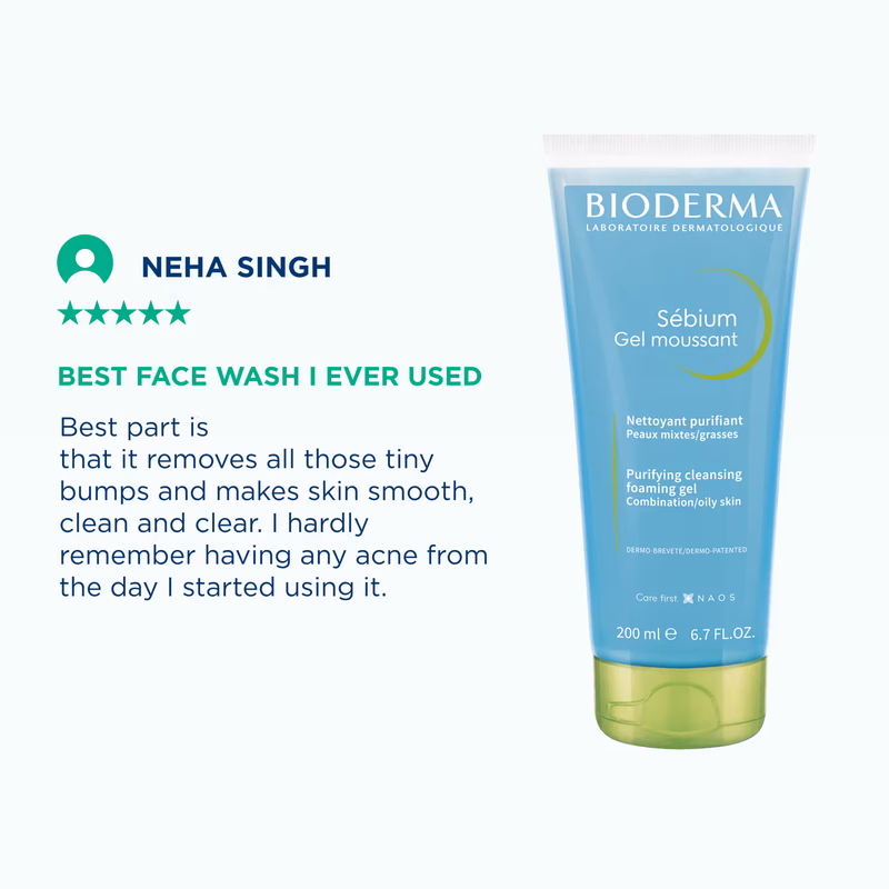 Bioderma - Cleanser - Sebium Gel Moussant - Acne Defence Cleanser For Oily Acne Prone Skin