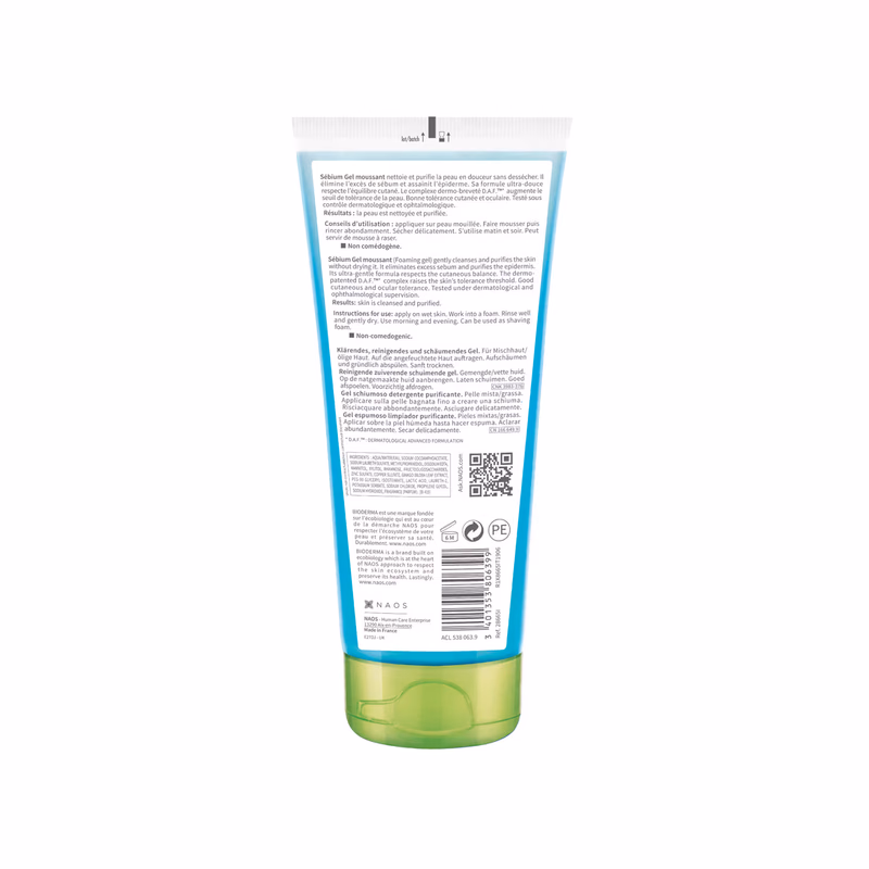 Bioderma - Cleanser - Sebium Gel Moussant - Acne Defence Cleanser For Oily Acne Prone Skin