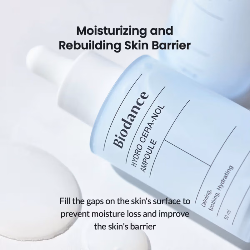 Biodance - Hydro Cera-nol Ampoule, - Moisturizing Korean Face Serum - with Hyaluronic Acid & Ceramides