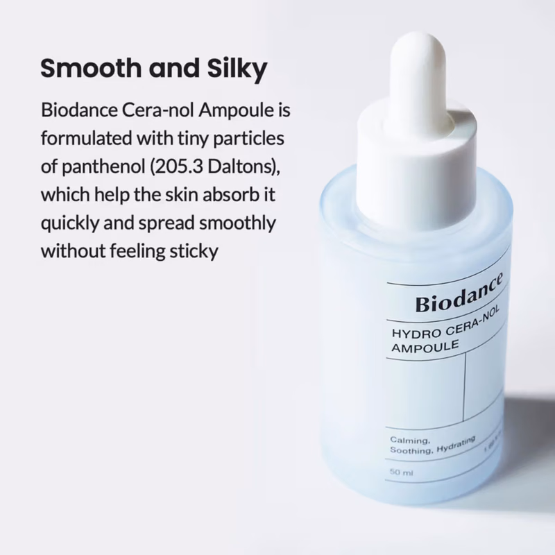Biodance - Hydro Cera-nol Ampoule, - Moisturizing Korean Face Serum - with Hyaluronic Acid & Ceramides