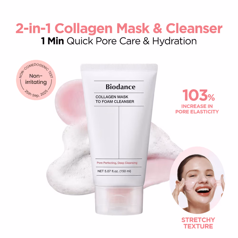 Biodance - Collagen Mask To Foam Cleanser