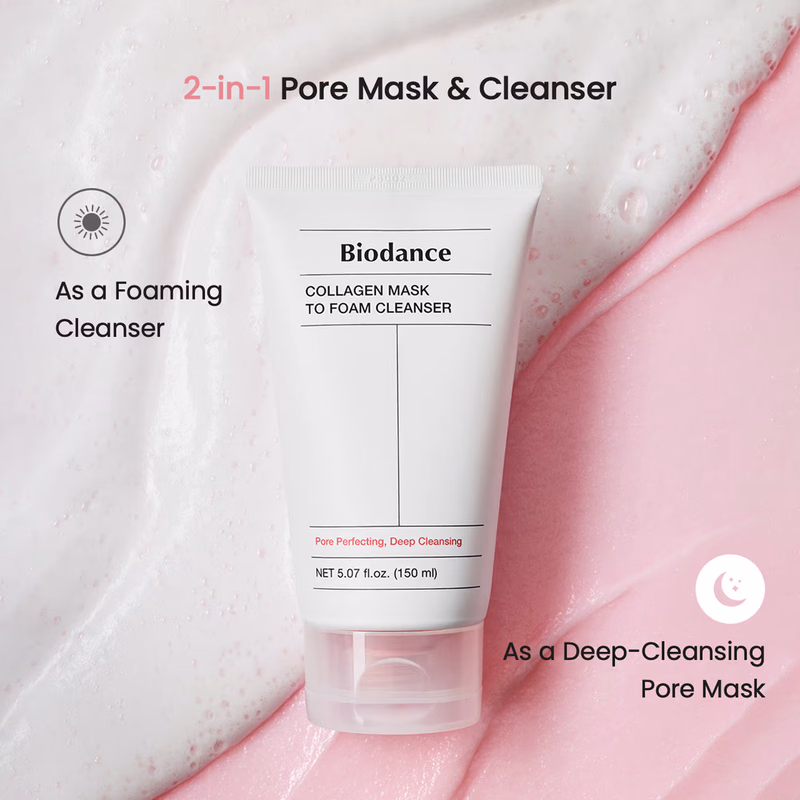 Biodance - Collagen Mask To Foam Cleanser