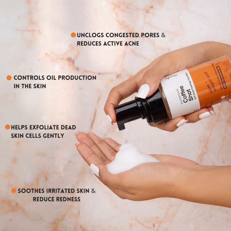 SUN FX- Superfood Coffee Shot Anti-Acne Foaming Facewash