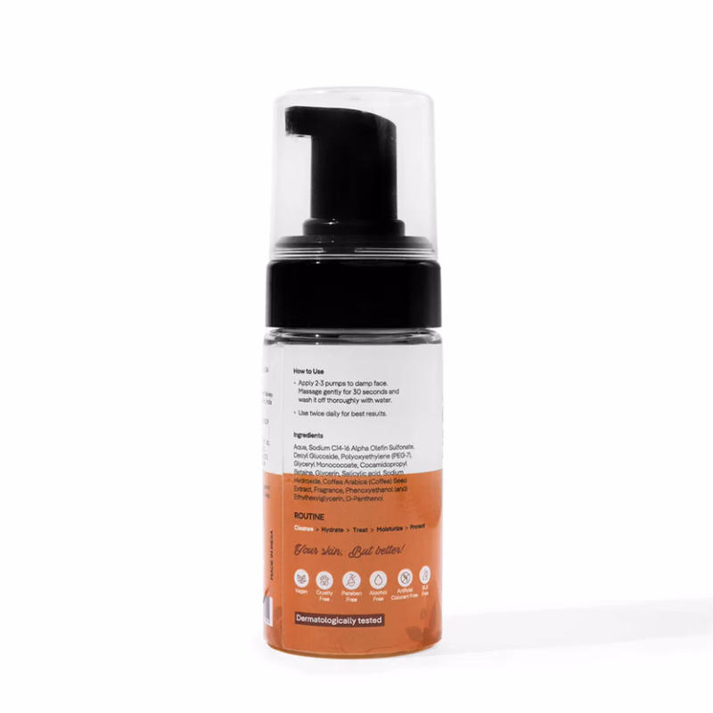 SUN FX- Superfood Coffee Shot Anti-Acne Foaming Facewash