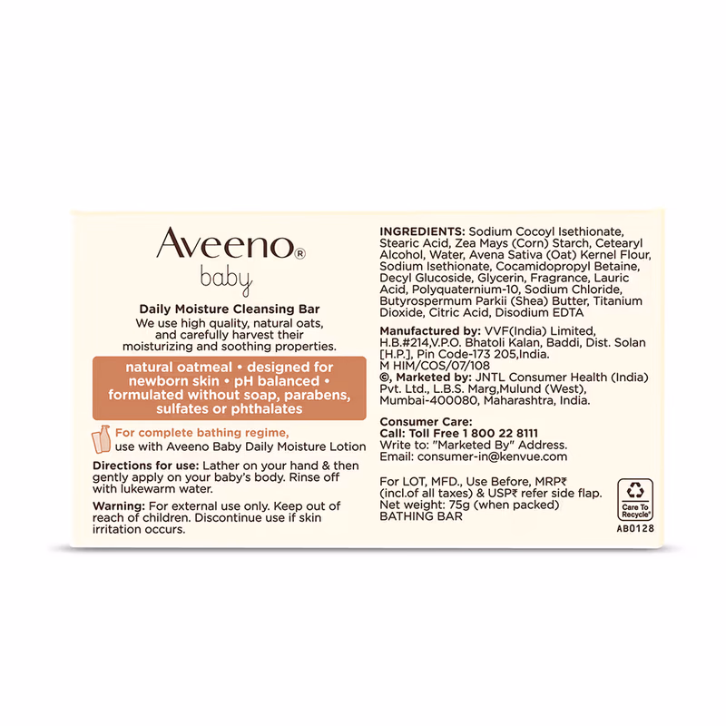 Aveeno - Baby DM - Cleansing Bar