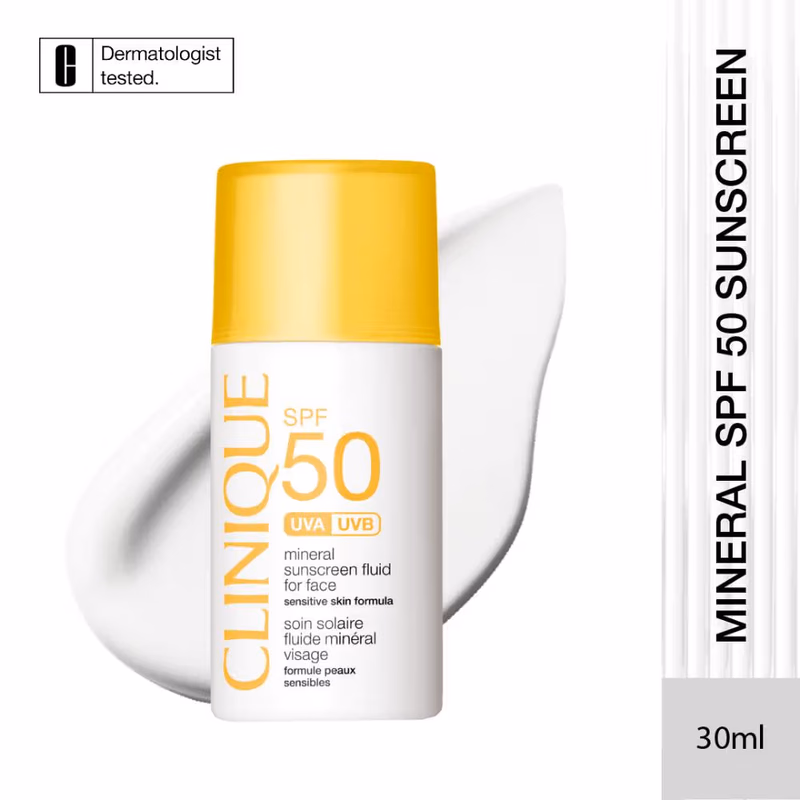 Clinique - SPF 50 UVA/UVB - Mineral Sunscreen Fluid For Face