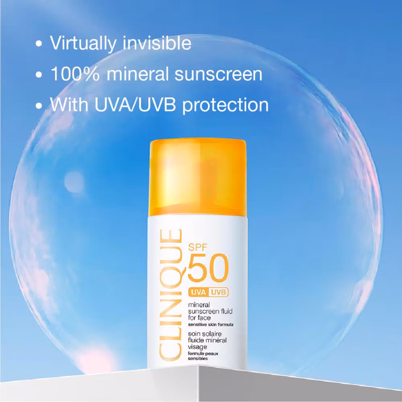 Clinique - SPF 50 UVA/UVB - Mineral Sunscreen Fluid For Face